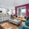 spacious floor plan with open kitchen and bar top