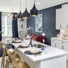 kitchen with ample counter-space and modern appliances